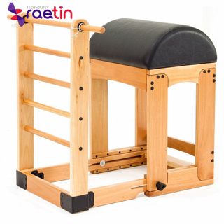 Custom Arm Adjustable Basi Oak Equipment Wood Ladder Barrel For Pilates Bucket