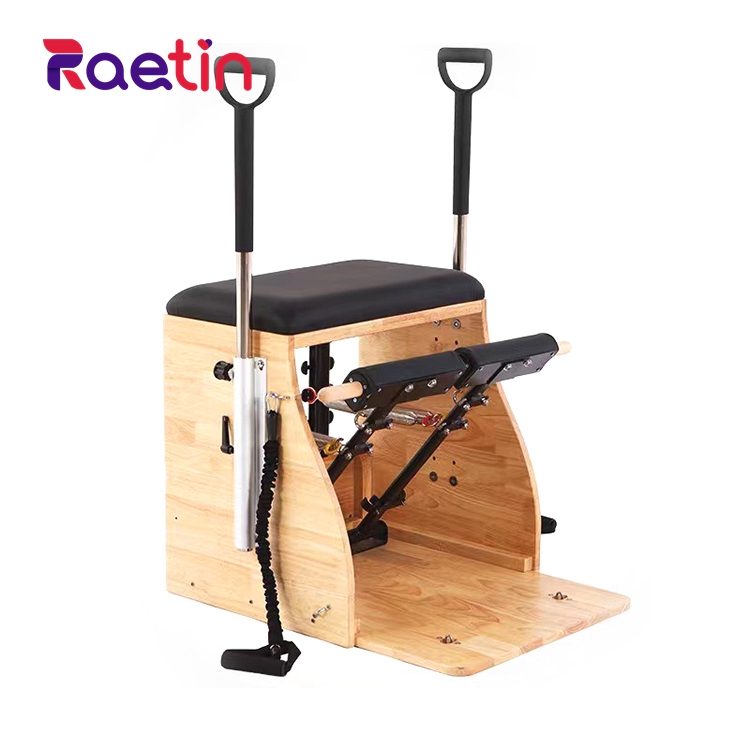 Experience Unmatched Stability with Our Pilates Equipment Wood Machine Stable Chair