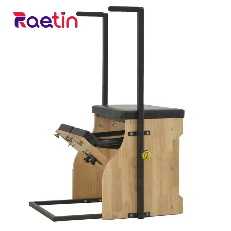 Experience the Durability of Wood in Your Pilates Practice with Our Wooden Stable Chair for Pilates Equipment
