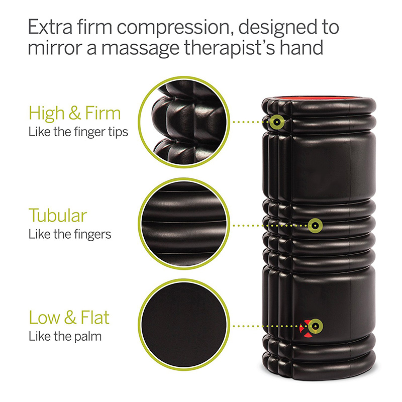 EVA Trigger Point Yoga Pilates Performer Foam Roller hard Massage Foam Roller for exercise