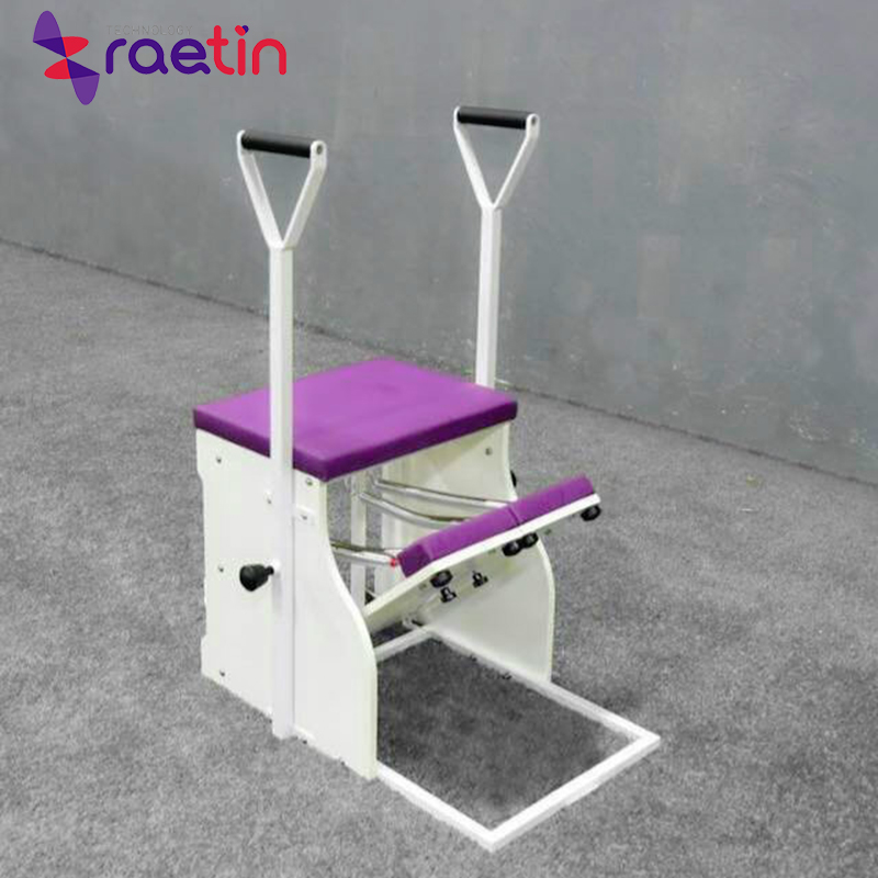 Split pedal pilates chair with wood