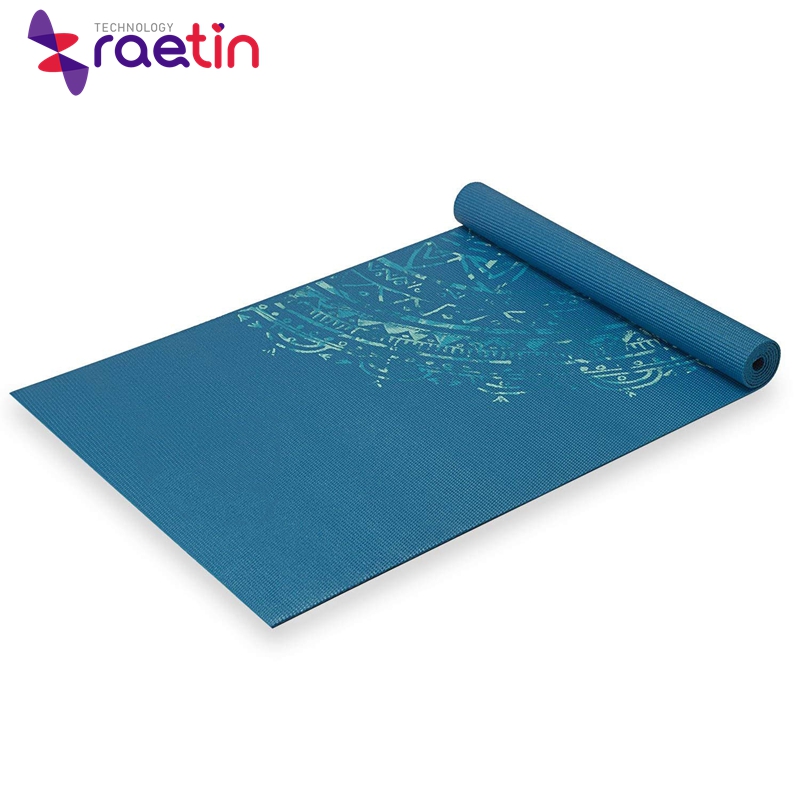High quality custom printed foldable travel eco soft funny yoga mats pilates mats
