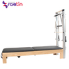 Pilates wood reformer with half trapeze bed