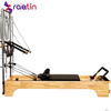 White Maple Wood Pilates Reformer Machine with Half Trapeze Used in Pilates Studio Body Reformer Wood Pilates Tower 